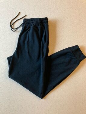 Beyond Yoga Black Elastic Waist  Sweatpant Joggers Women Size Small